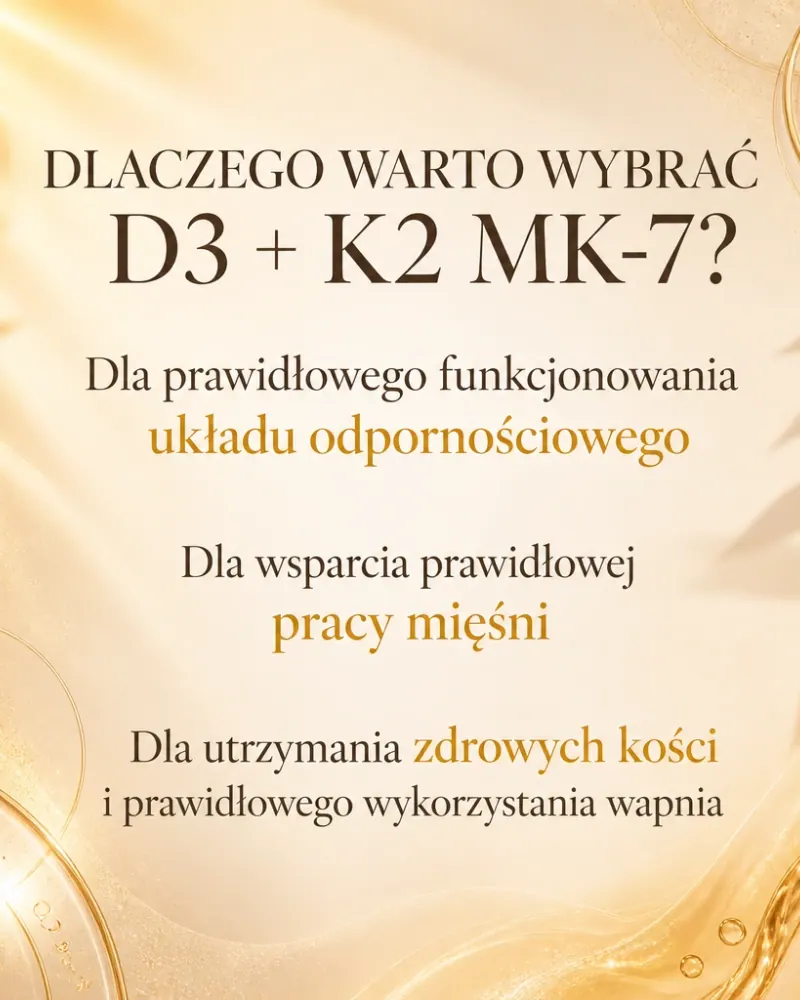 Witamina D3 + K2 MK-7 (90 kapsułek)